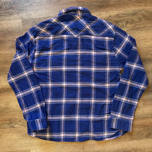 Jachs Girlfriend Casual Button Down Womens Large Purple Pink Plaid Flannel Shirt - Picture 3 of 6